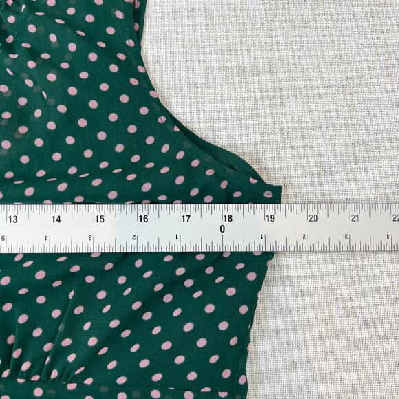 Cabi Flirt Sleeveless Blouse Women's M Polka Dot Semi-sheer Romantic Feminine - Picture 5 of 9